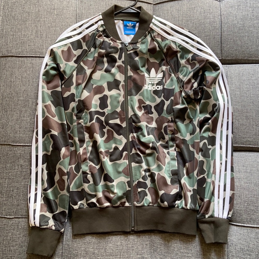 Army fatigue Adidas original jacket